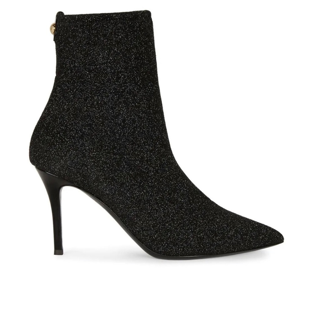 Giuseppe Zanotti pointed leather glitter ankle boots. Size 7